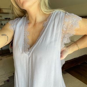 lavender lace blouse